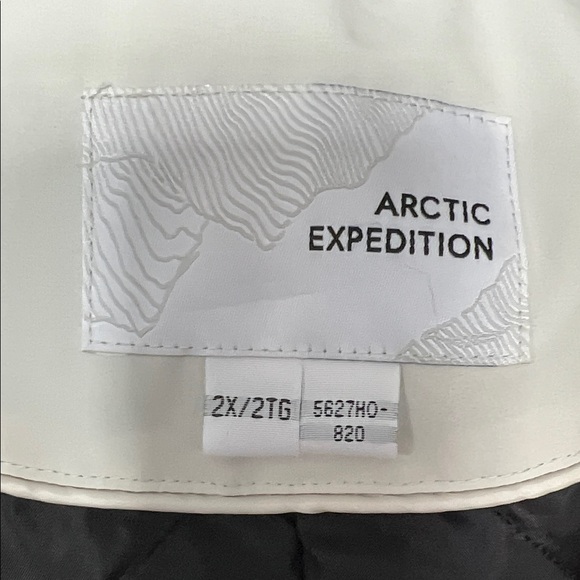 Women's Beige Hooded Ski Jacket - Picture 2 of 5
